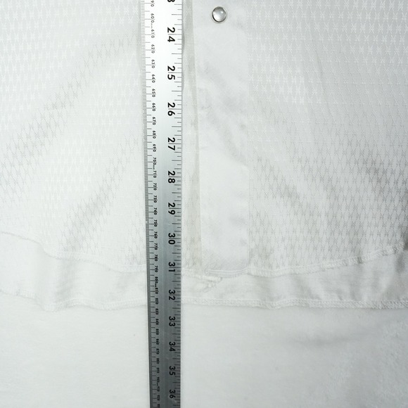 Wrangler Mens White Cowboy Cut Regular Fit Western Shirt X-Long Tails 17-34 - Picture 6 of 7